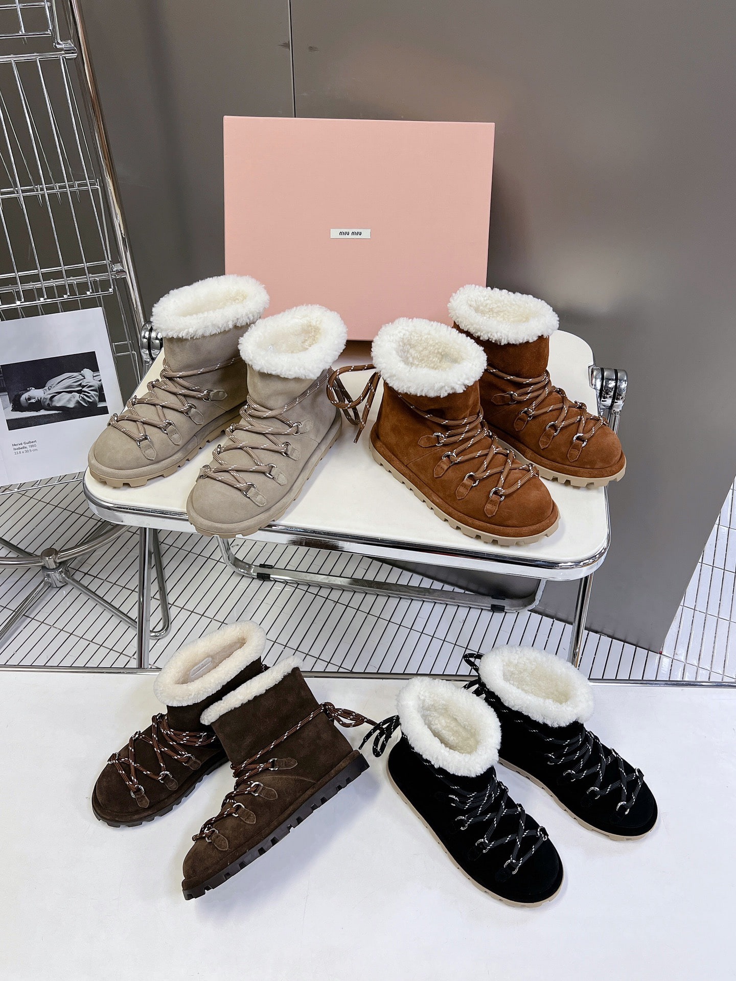 미*미* 신상 울 앵클부츠