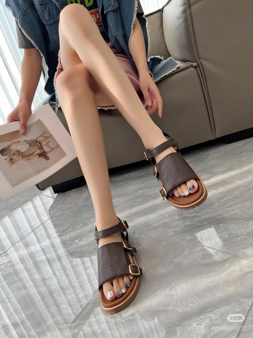 셀*느 뉴 빈티지 샌들