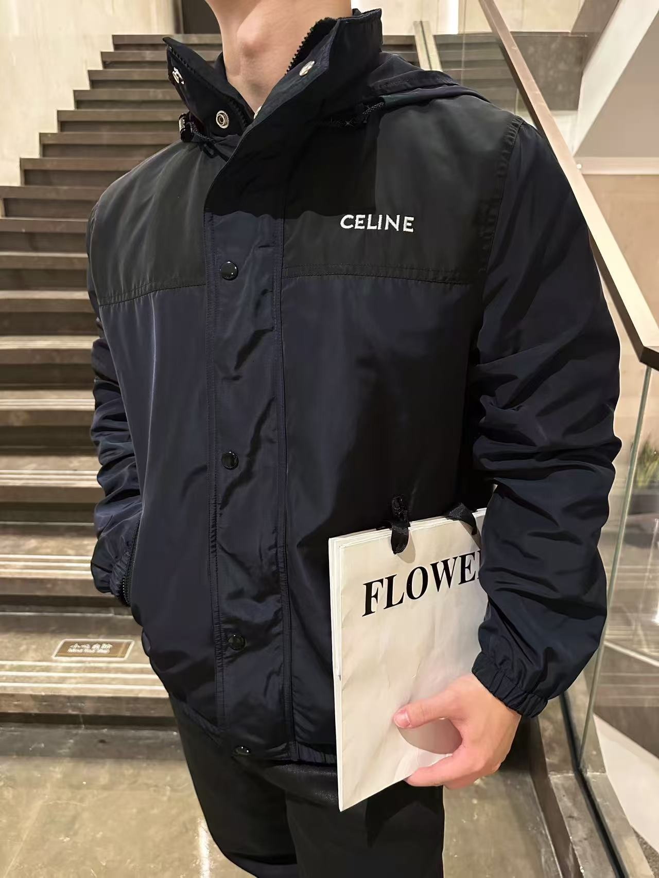 셀*느 자수 트렌치 코트