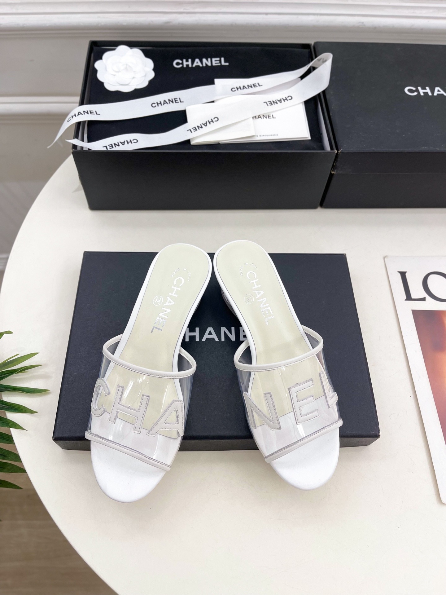 샤* 25  신상 크리스탈 굽 슬리퍼