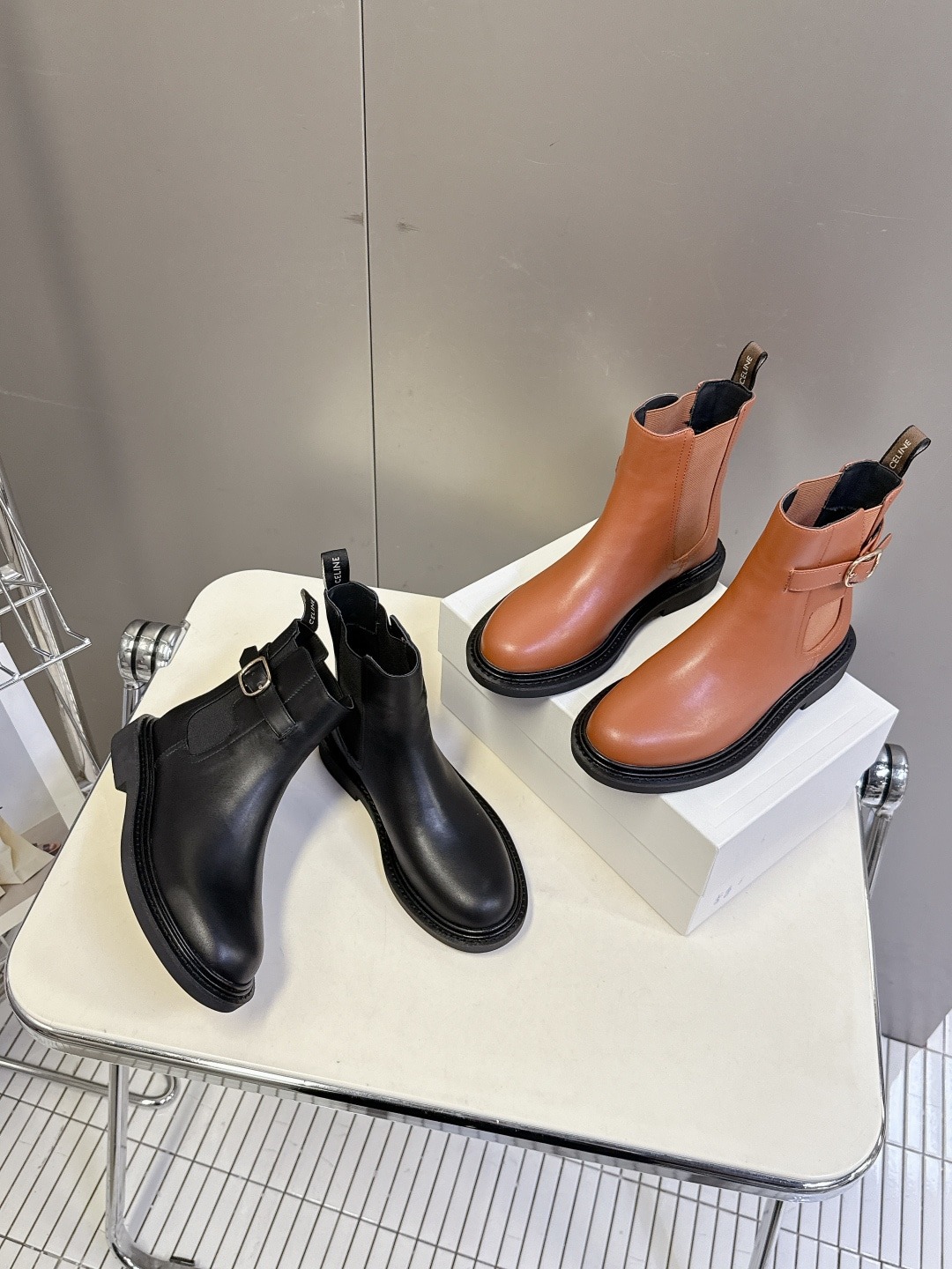 셀*느 신상 라이더 부츠