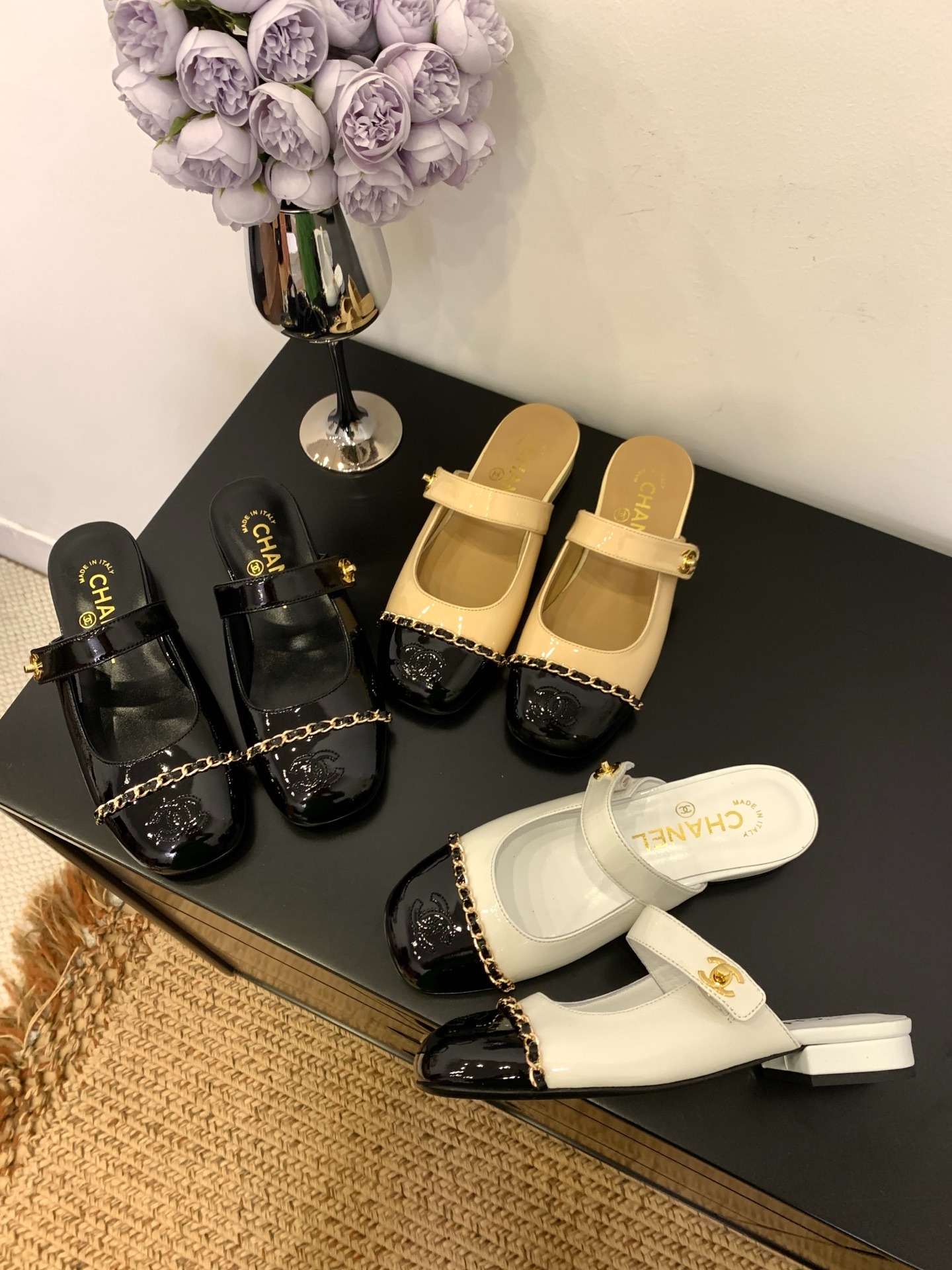 샤* 25 신상 체인 슬리퍼