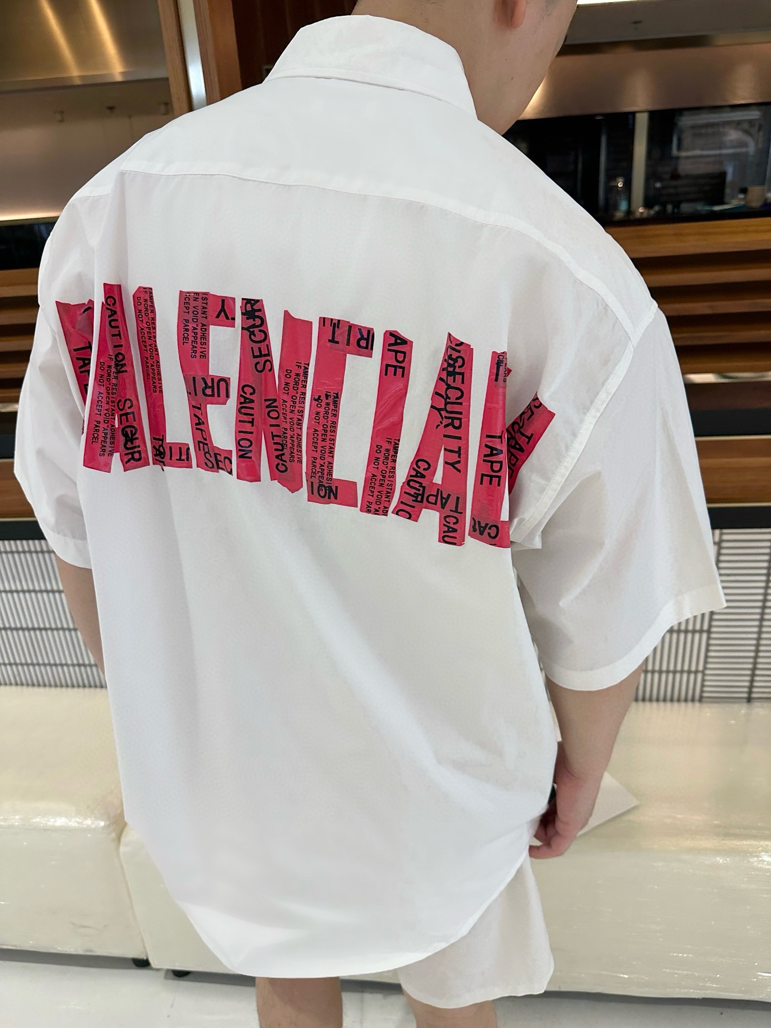 발*시아가 25SS 테이프 티셔츠