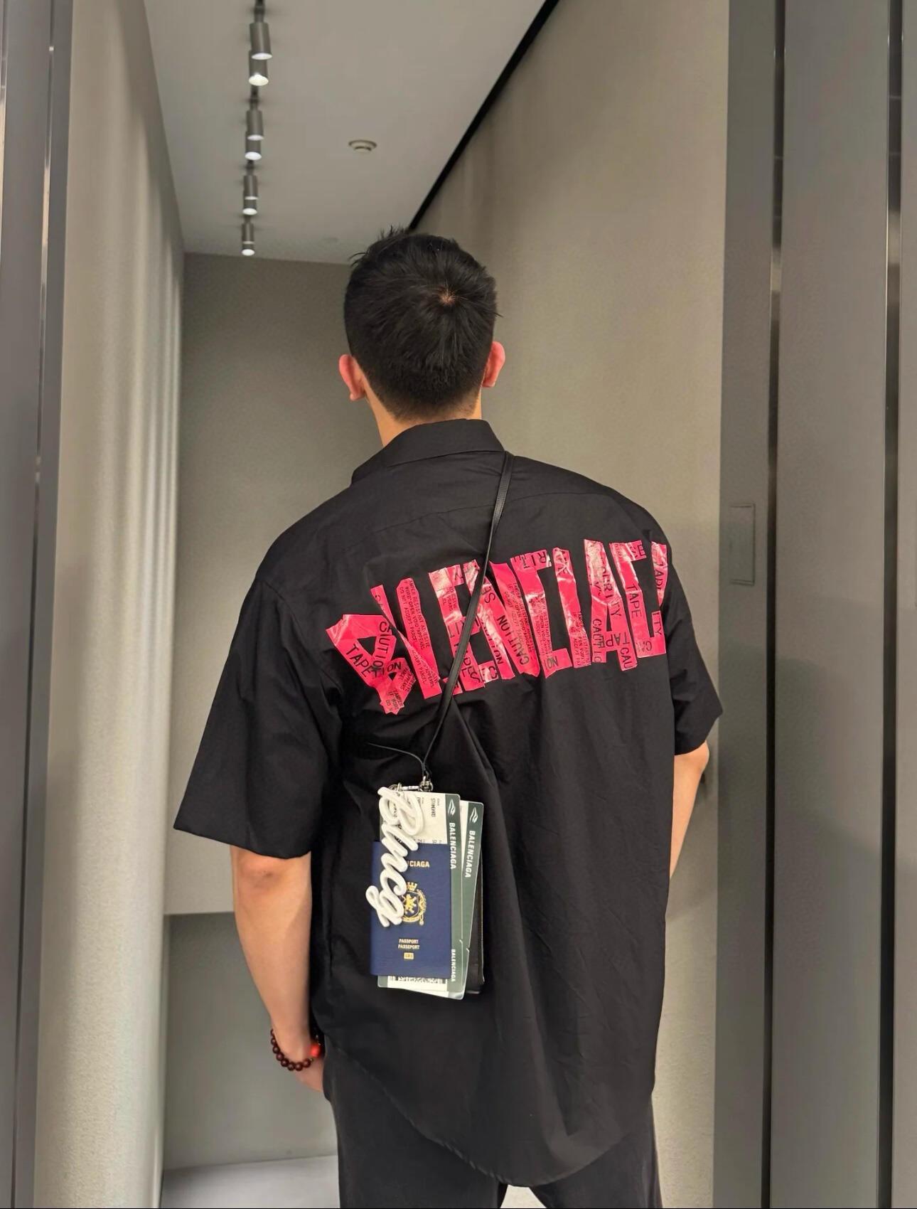 발*시아가 25SS 테이프 티셔츠