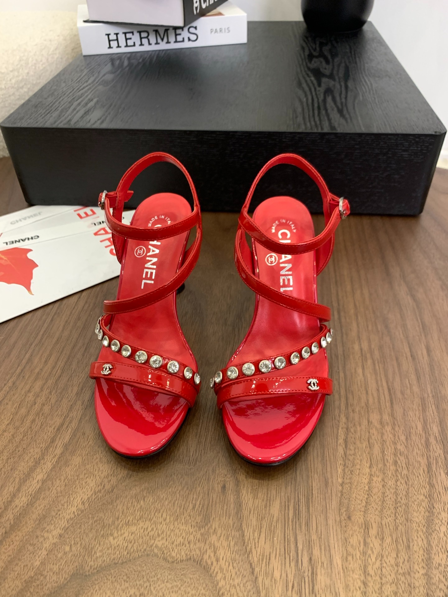 샤* 25 신상 큐빅힐 샌들