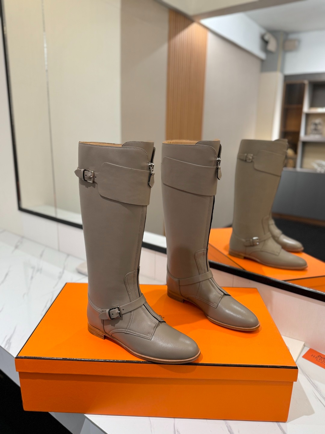 에*메스 프리미엄 BiKer 롱부츠