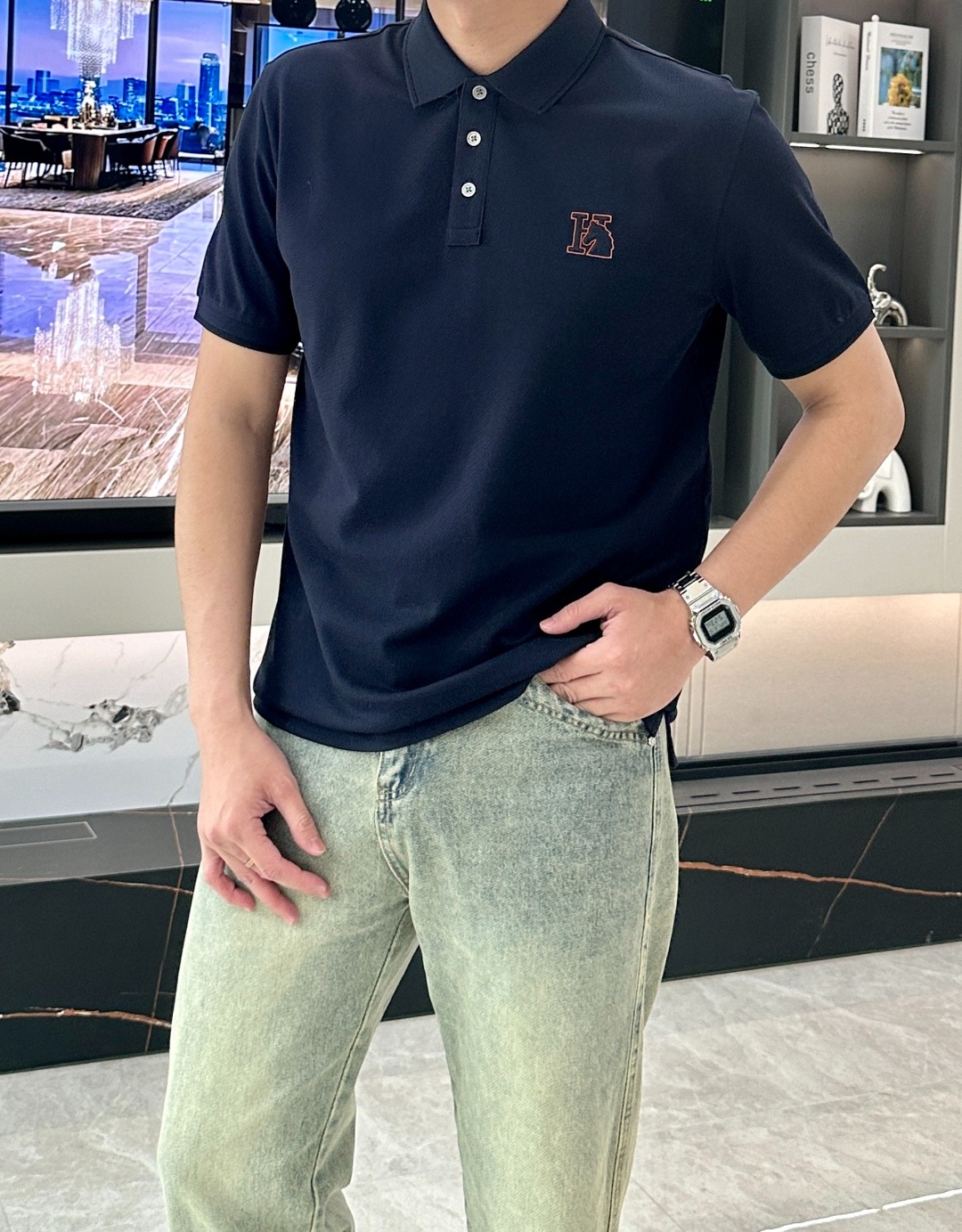 에*메스 25ss 여름 신상 터틀넥 티셔츠