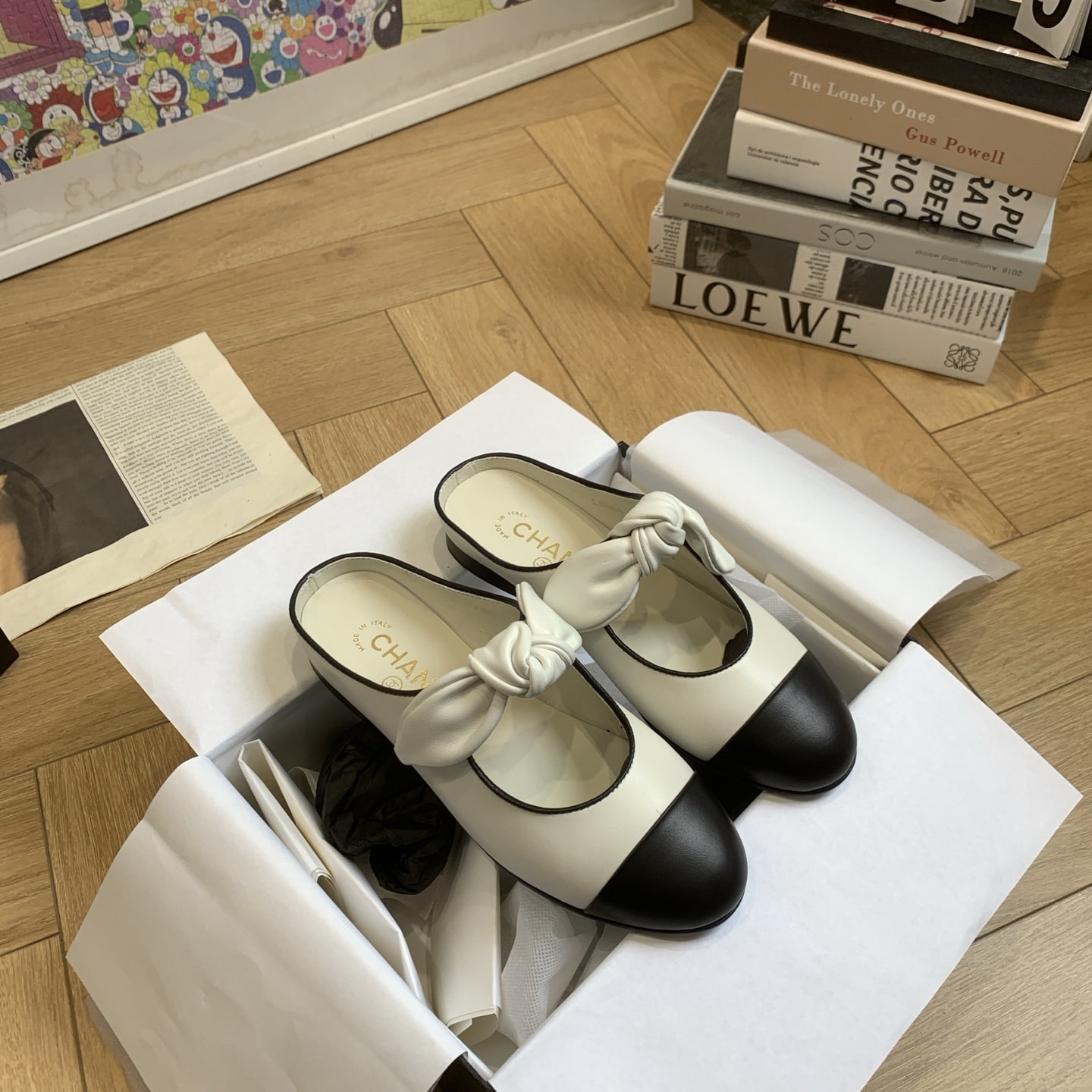 샤* 25C 이른 봄 신상 리본 세미 슬리퍼