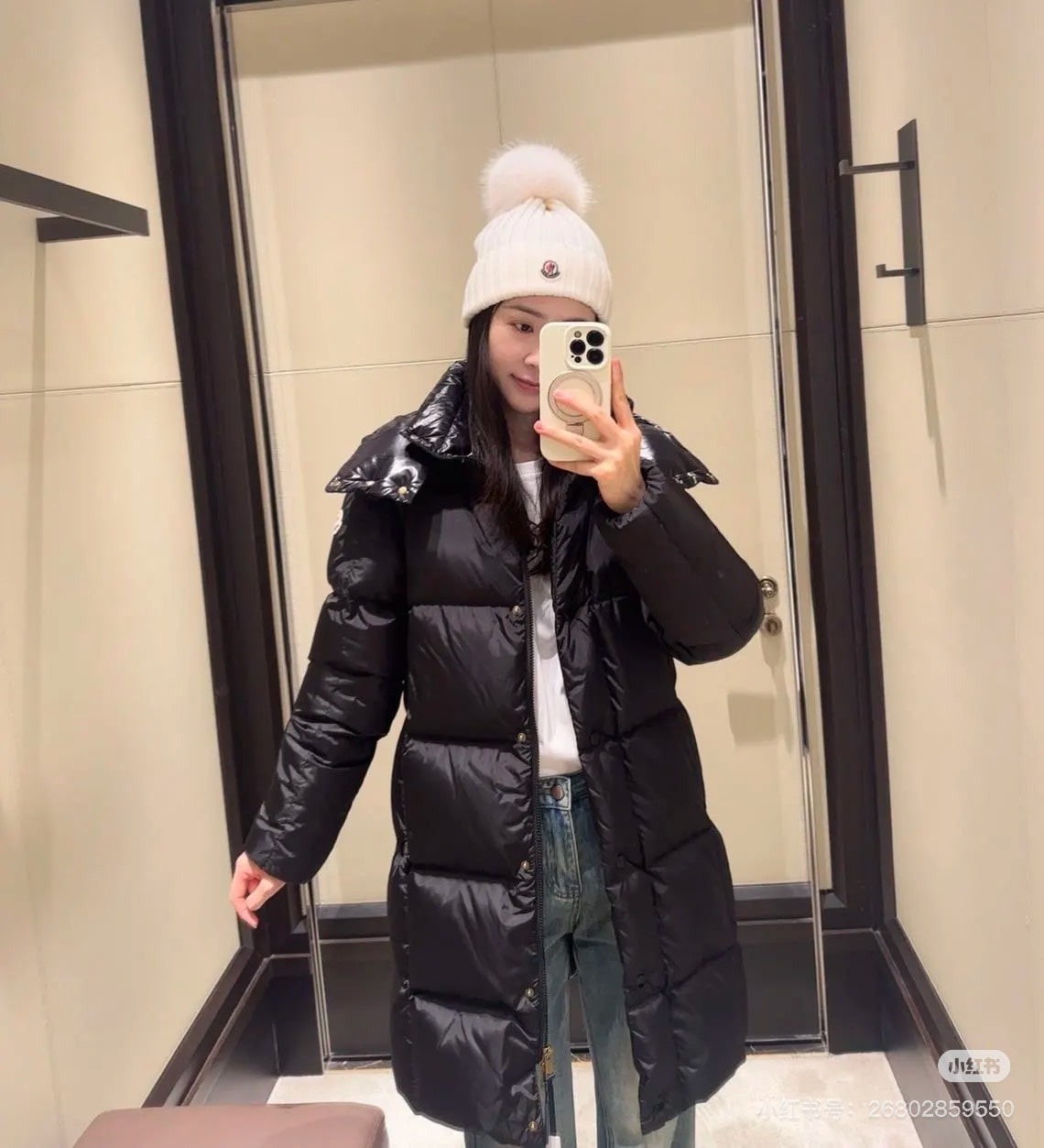 몽*레르 25 신상 후드 롱 야상점퍼