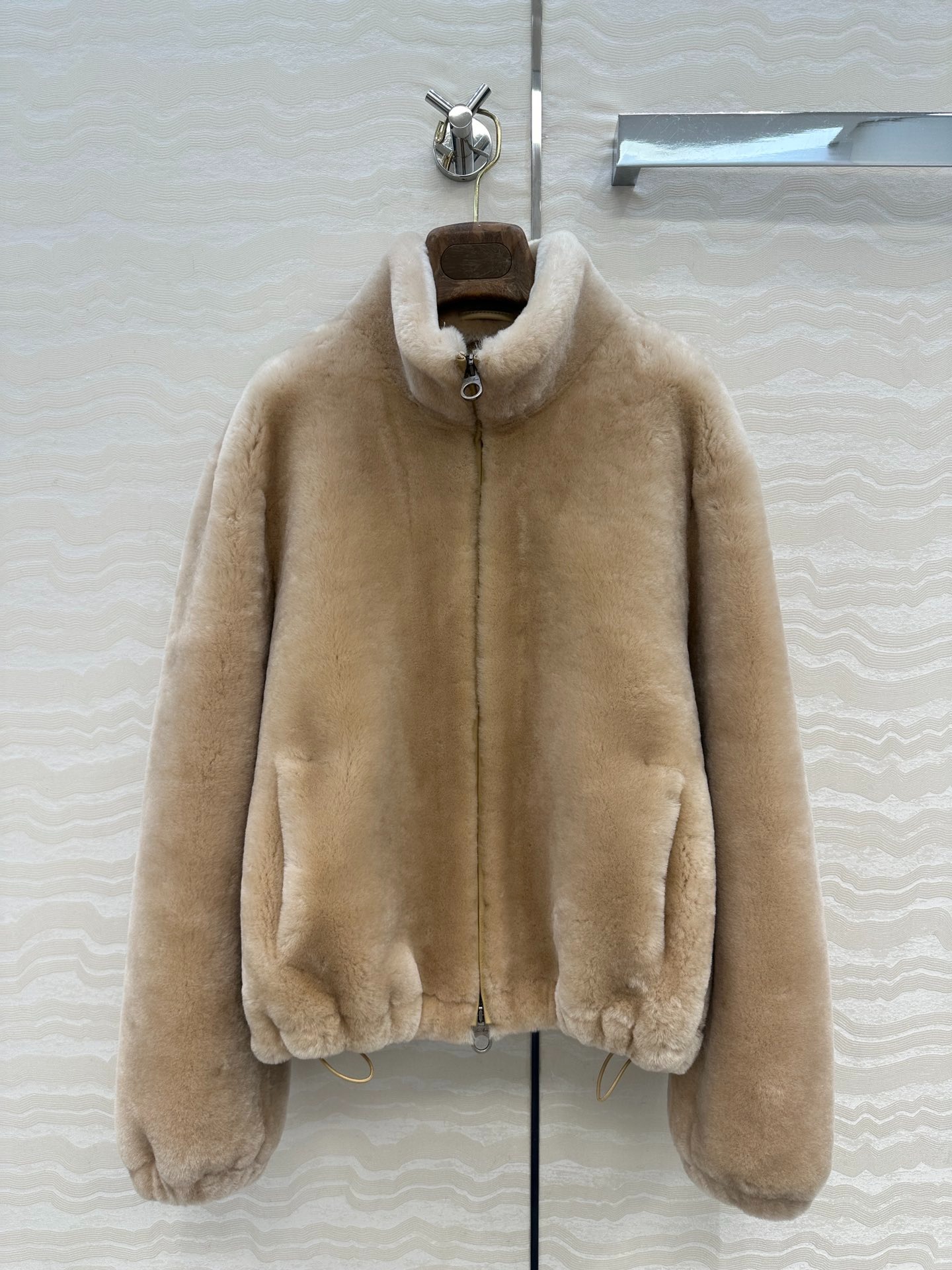 로*피아나 누바카 모피 일체형 코트