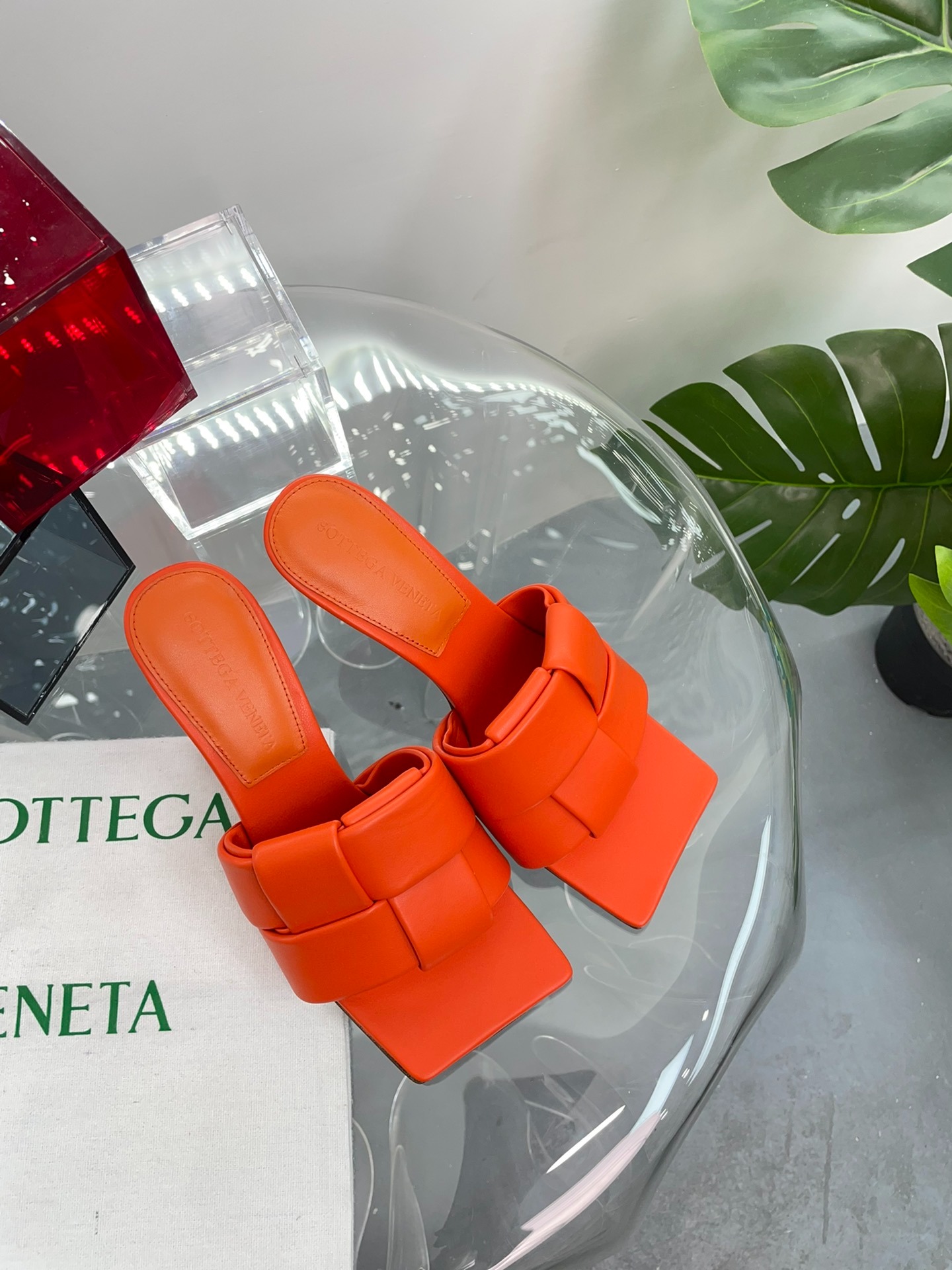 보*가베네타 PATCH 힐 슬리퍼