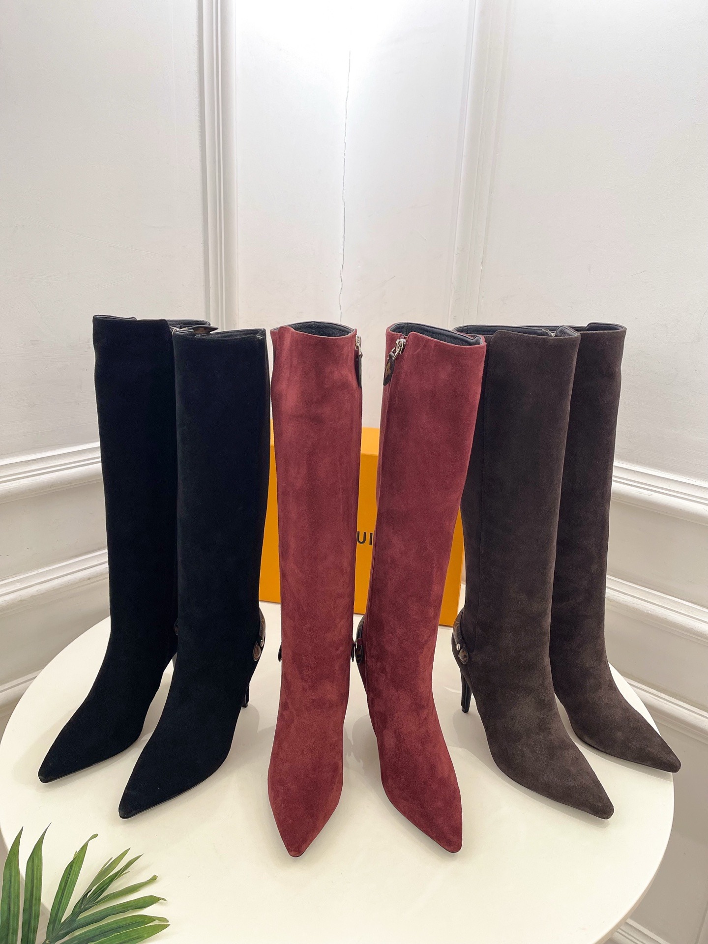 루*비통 25 신상 앵클 힐 롱 부츠