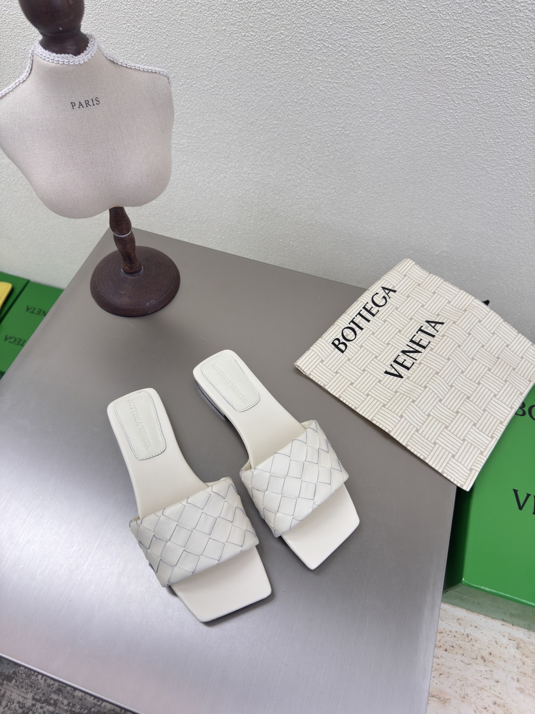 보*가베네타 여성 뮬러 슬리퍼