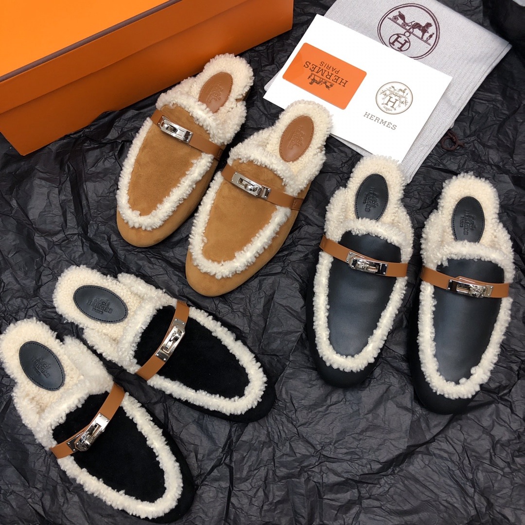에*메스 25 신상 캐시미어 켈리 세미 슬리퍼