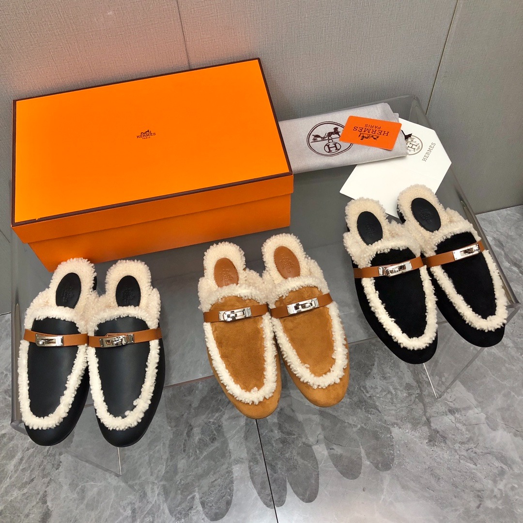 에*메스 25 신상 캐시미어 켈리 세미 슬리퍼