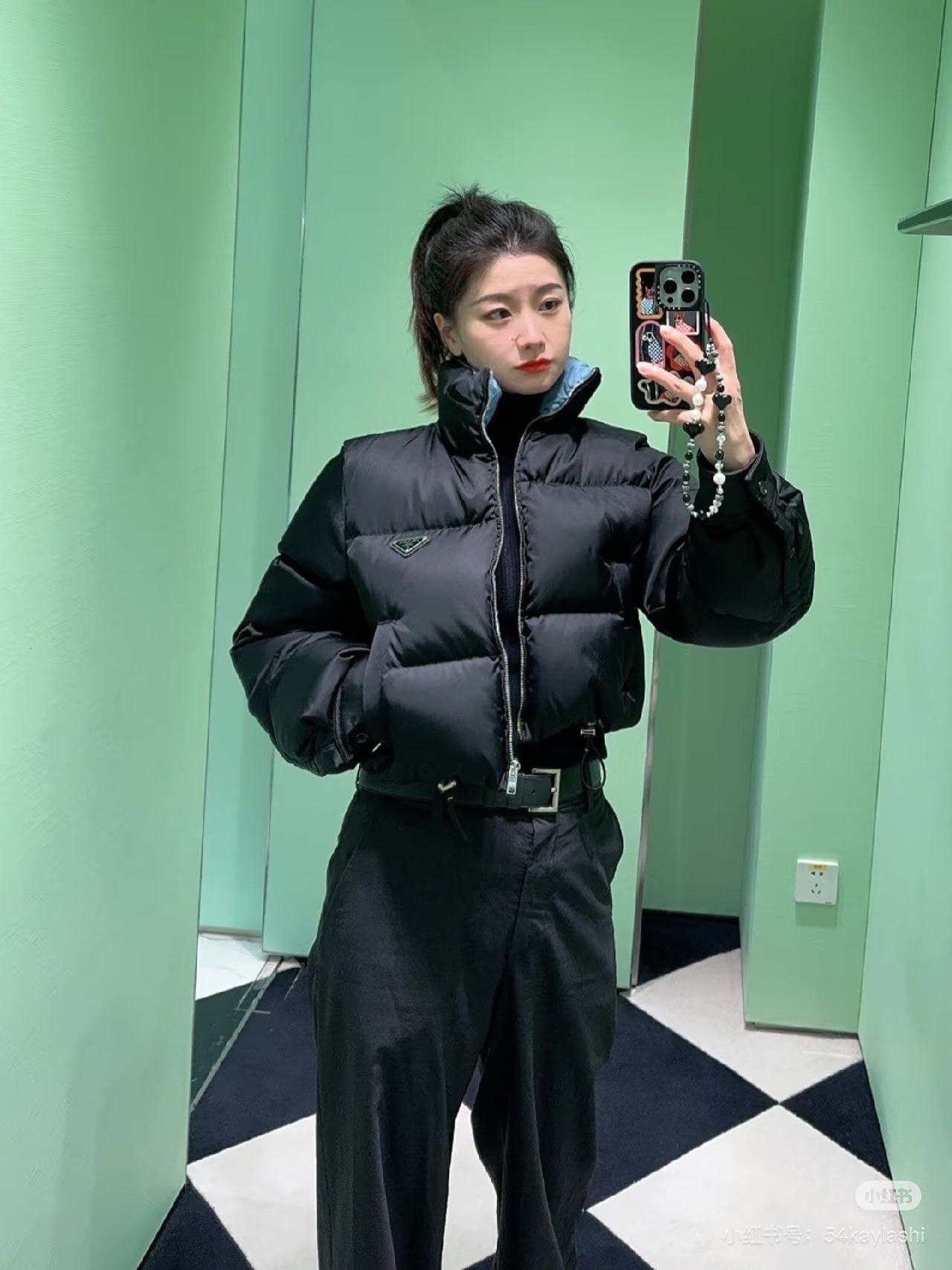 프*다 숏 패딩 점퍼