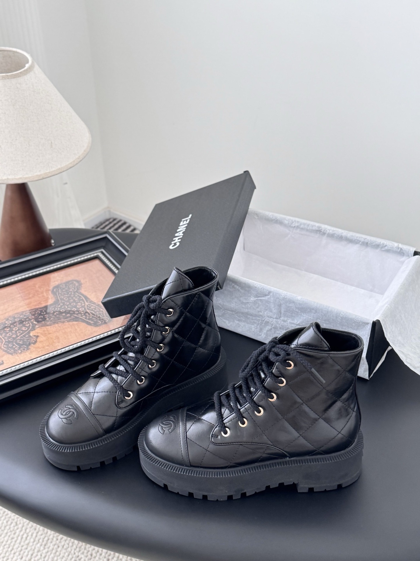 샤* 25B 가을/겨울 고급 핸드메이드 앵클부츠