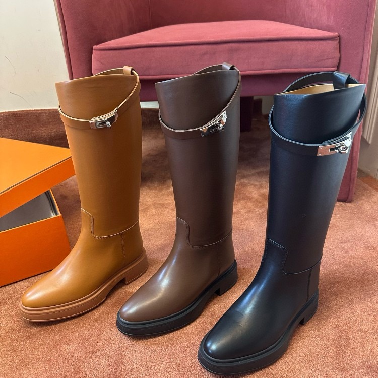 에르메스 켈리 점핑 롱 부츠