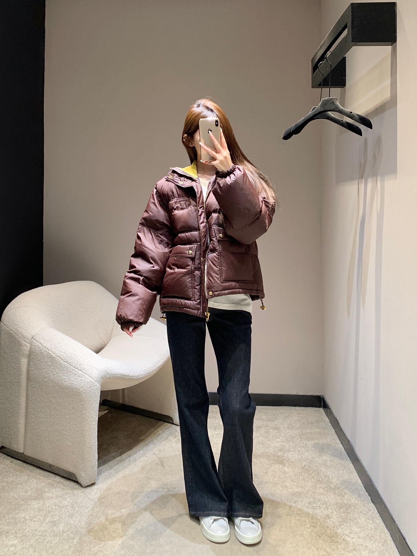 셀*느 25Fw 신상 양털카라 패딩점퍼