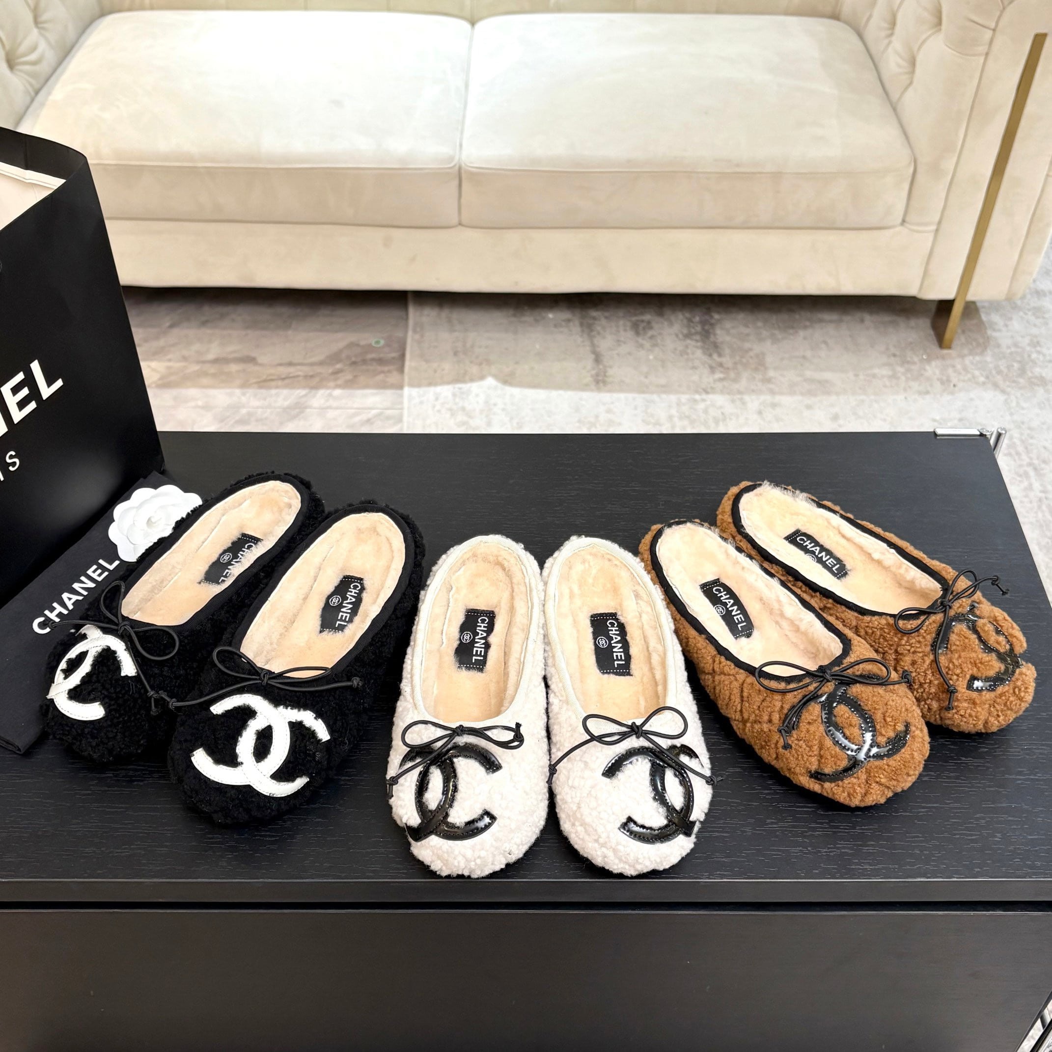 샤* 25K 신상 양털 세미슬리퍼