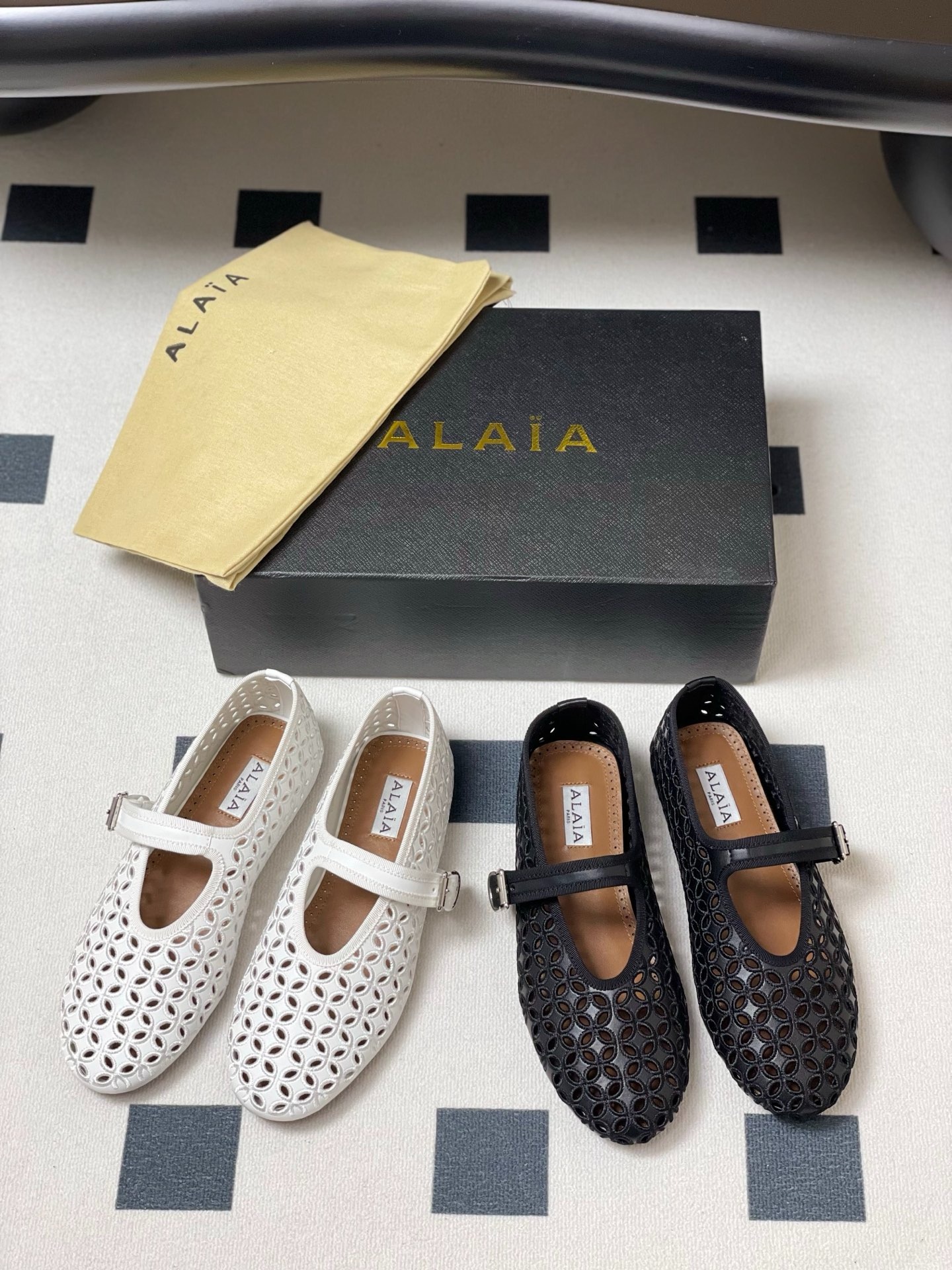 알*이아 프렌치 버클 메리제인 플랫