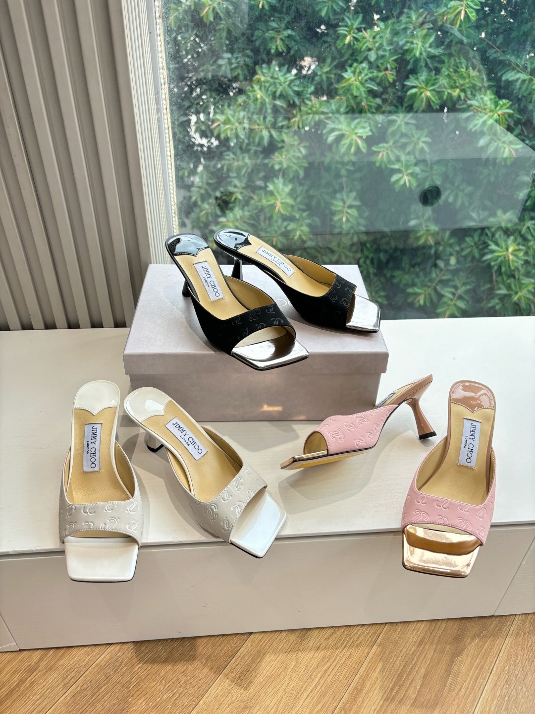 지*추 위클리 클래식 힐 슬리퍼