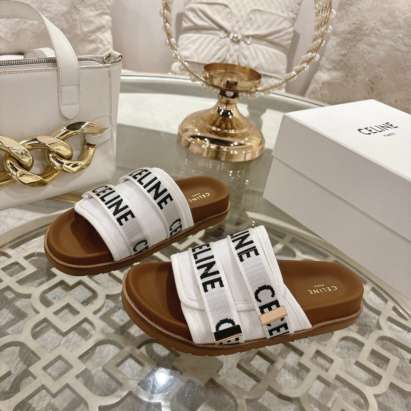 셀*느 25 봄여름 베스트셀러 테잎 로고 슬리퍼