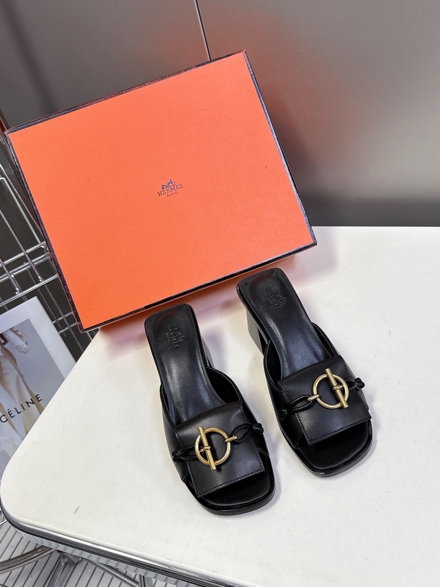 에*메스 봄여름 최신 통굽 슬리퍼