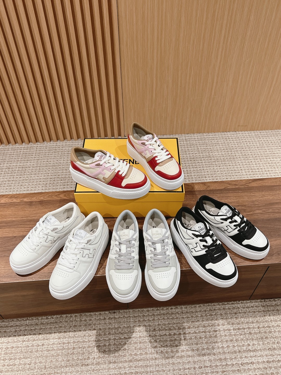 펜* 가죽 뉴 통굽 스니커즈