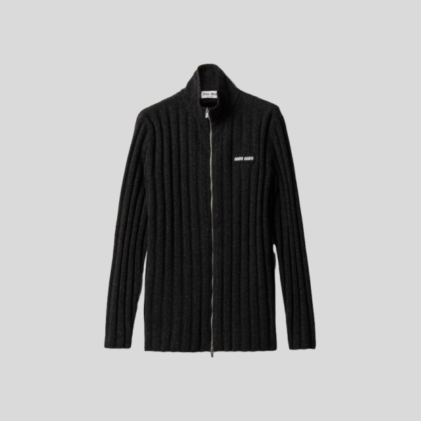 미우미우 울 및 캐시미어 가디건