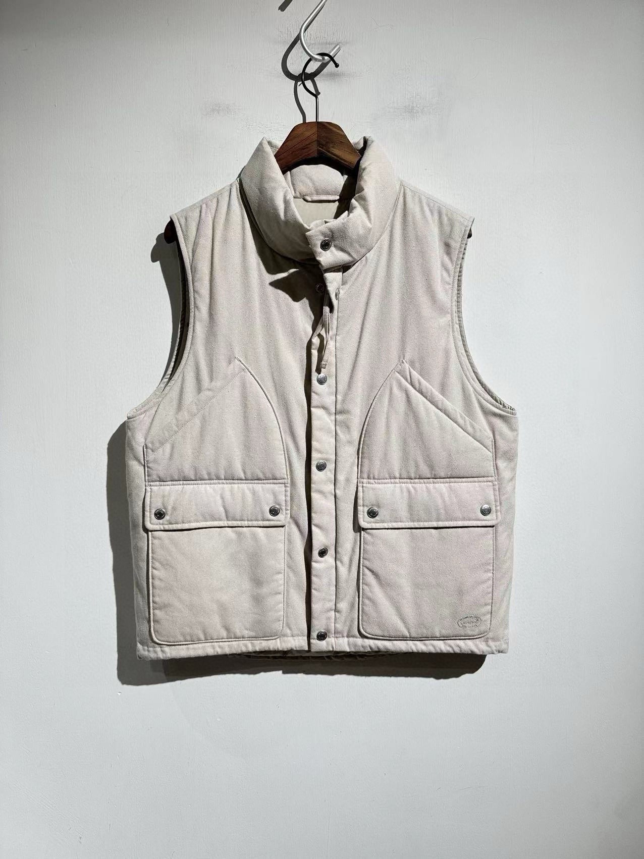 스*  자카드 구스다운 스티치 패딩