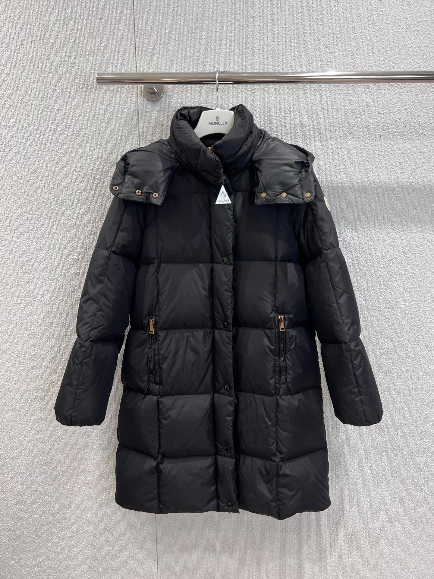 몽*레르 25Fw 신상 롱 하이넥 후드 패딩