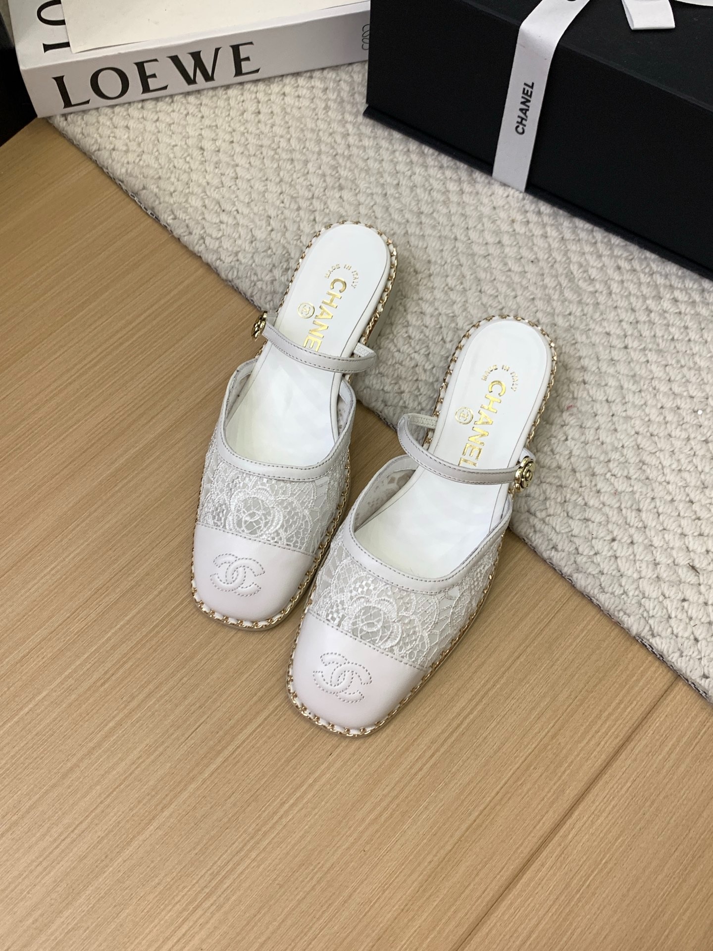 샤* 25 신상 플랫 체인 슬리퍼