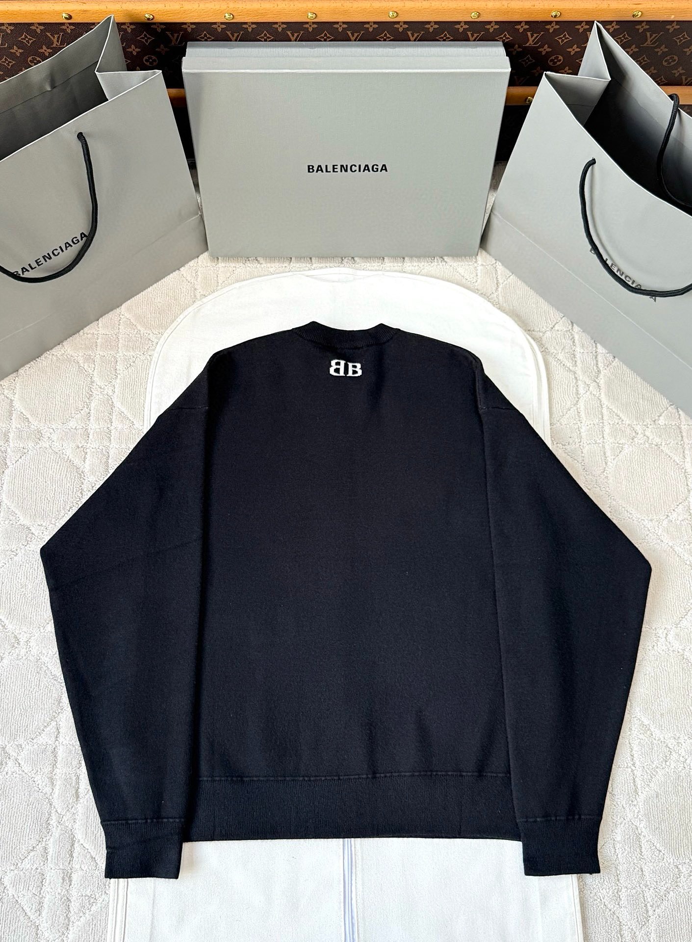 발*시아가 25FW BB자카드 라운드 니트