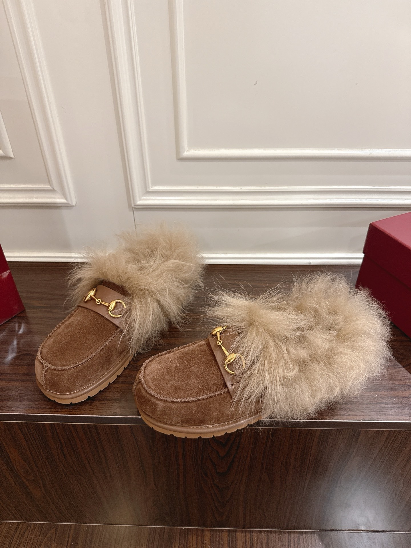 구* 신상 양털 로퍼