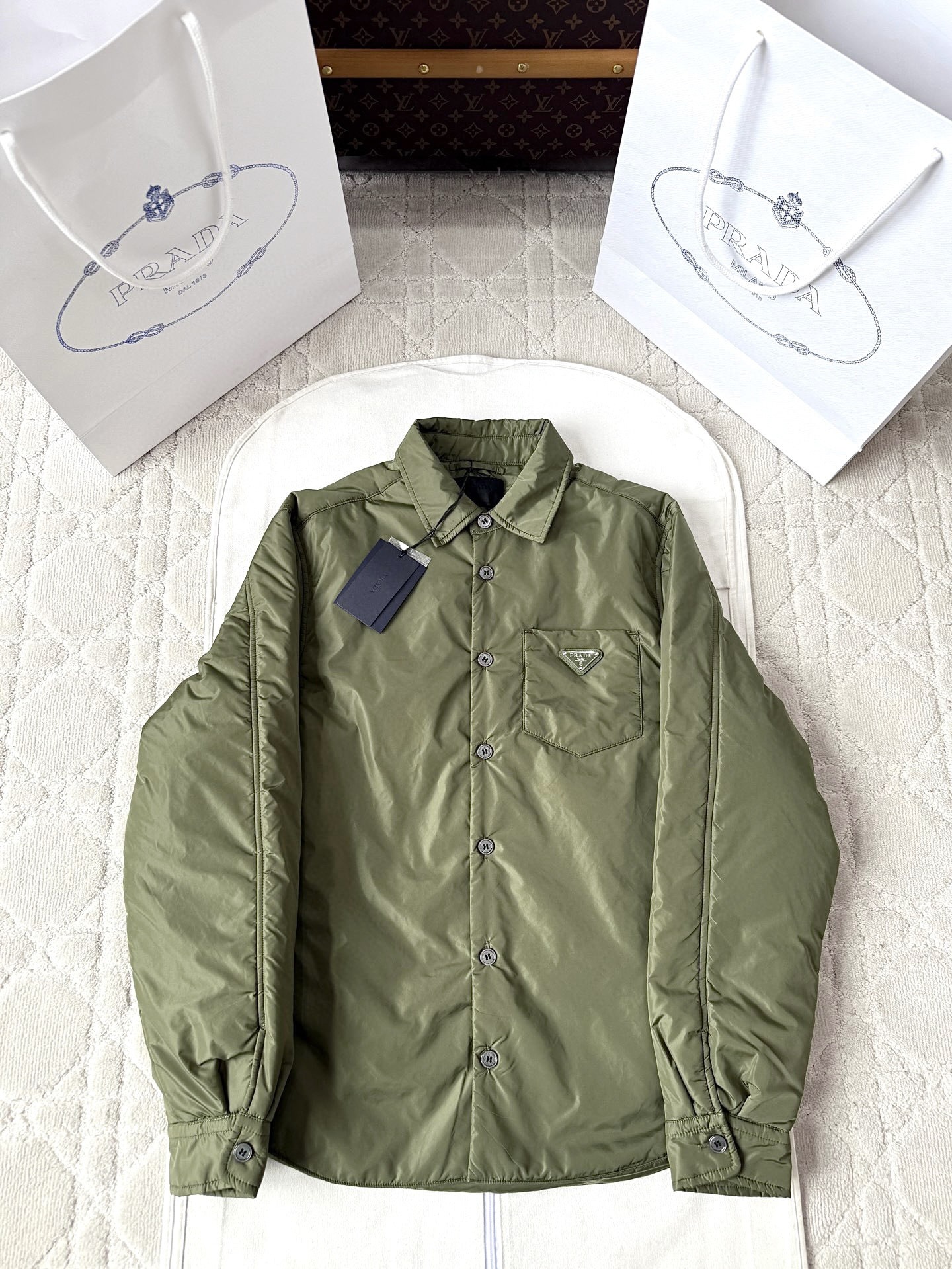 프*다 25FW 나일론 터틀넥 야상 점퍼