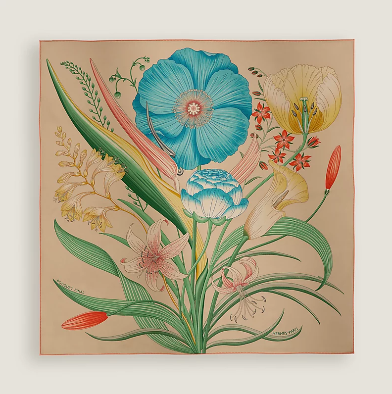 에르메스 부케 피날 스카프 90