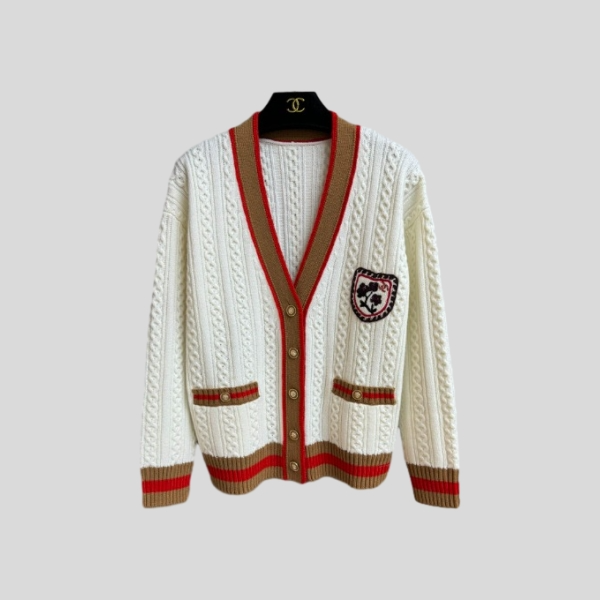 샤넬 프레피 스타일 니트 가디건