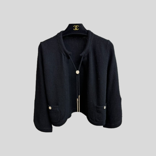 샤넬 블록 캐시미어 가디건