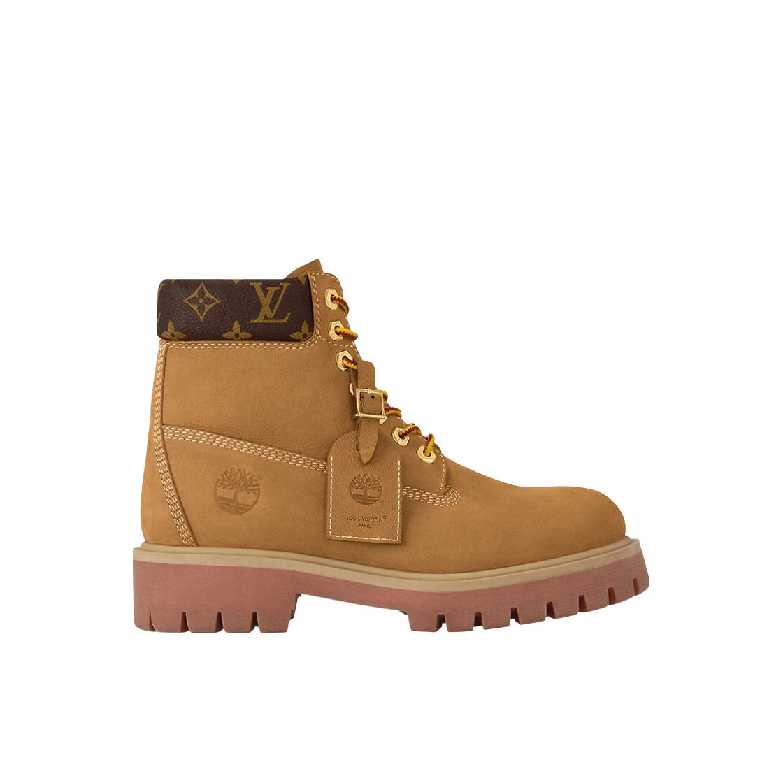 루이비통 x 팀버랜드 앵클 부츠 베이지
