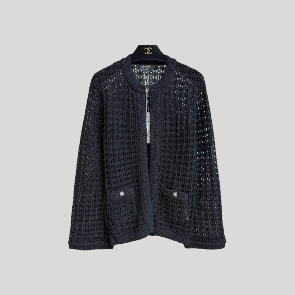 샤넬 오픈워크 니트 가디건