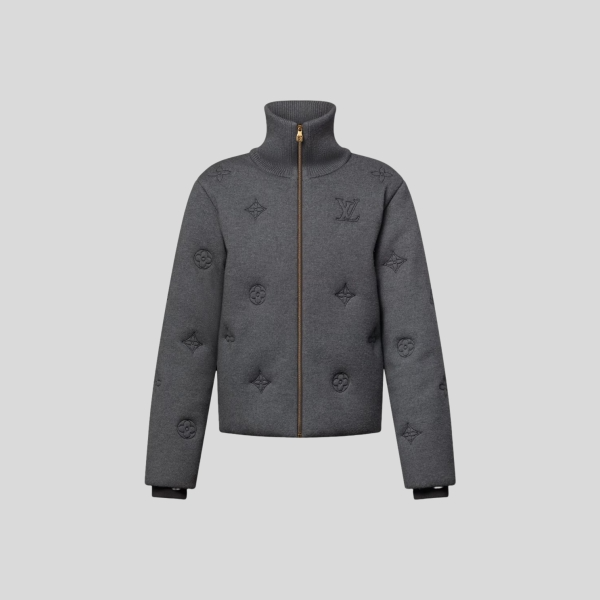 루이비통 엘레강트 모노그램 니티드 다운 블루종