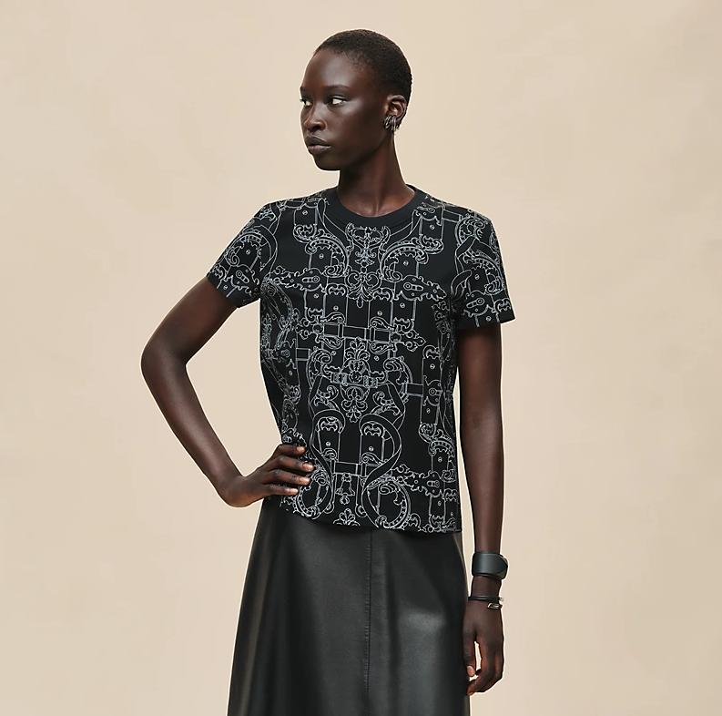 에르메스 Ferronnerie Remix 스트레이트 티셔츠