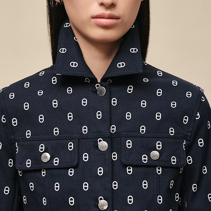 에르메스 “Chaine d'Ancre” 데님 자켓