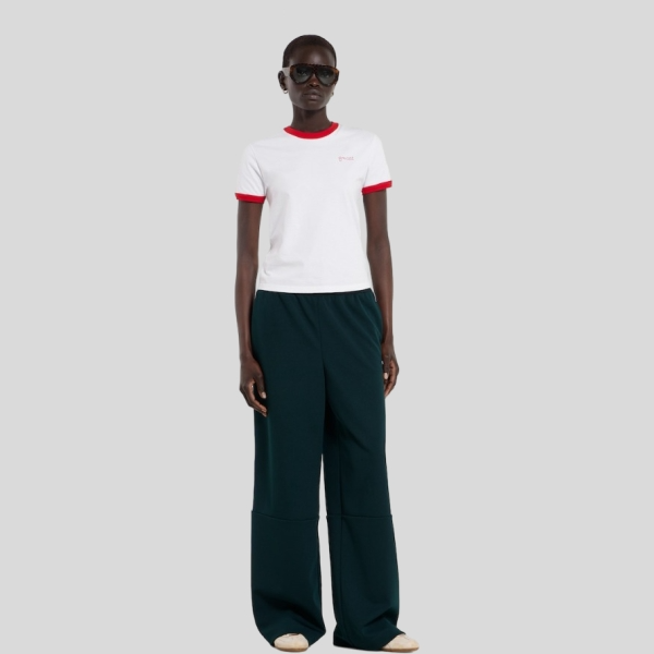 구찌 자수 반팔 티셔츠