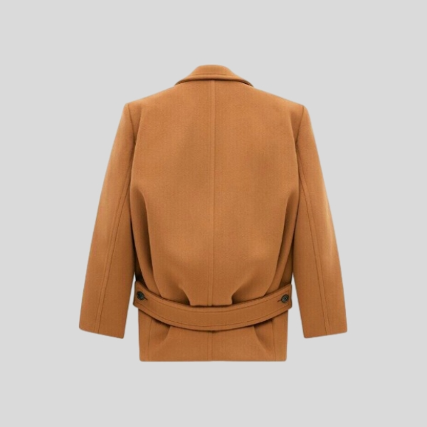 생로랑 코쿤 울 코트