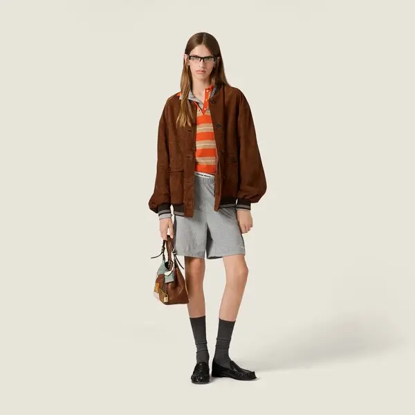 미우미우 스웨이드 자켓