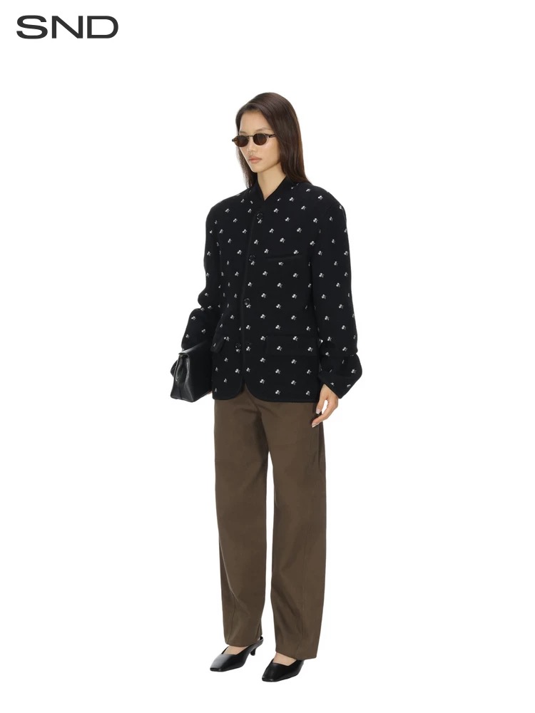 리에르 자수 플로럴 자켓