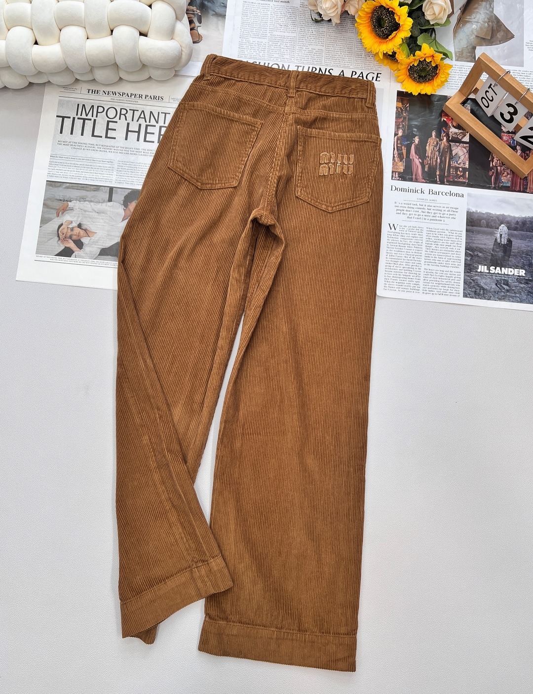 미*미* 신상 코듀로이 일자 하이웨스트 슬림핏 바지