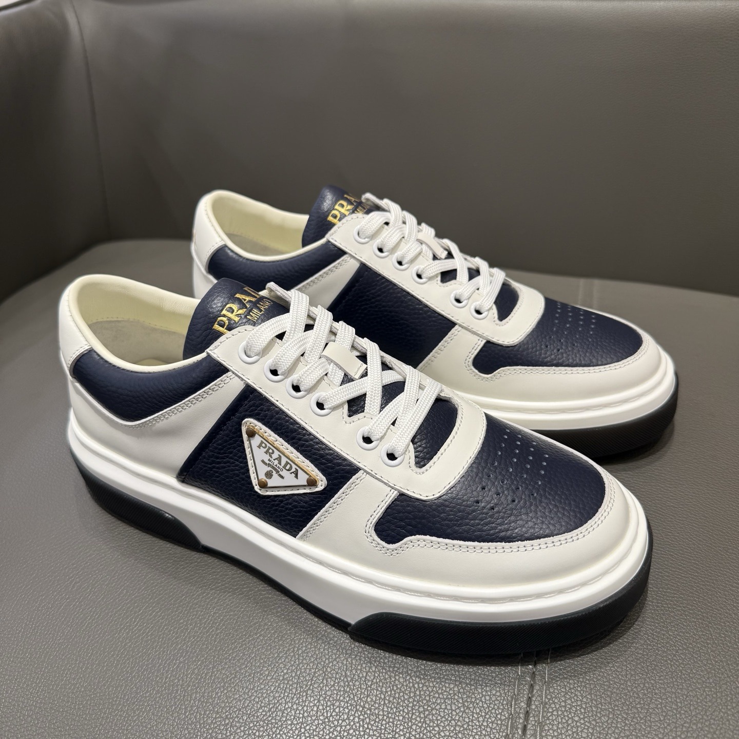 프*다 다운타운 가죽 스니커즈